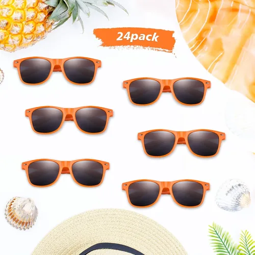 Miniatura 21 de FEPITO Paquete de 24 lentes de sol de fiesta a granel para regalos de fiesta de cumpleaños, rellenos de bolsas de golosinas para playa, piscina