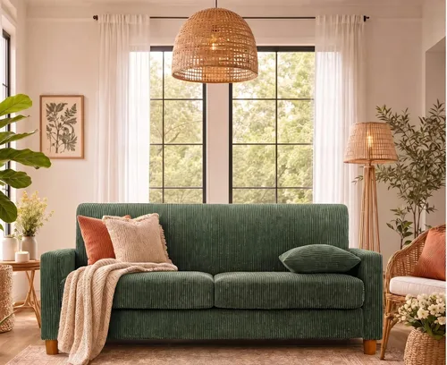 Miniatura 13 de Kidirect Silla de acento extragrande de 35.5 pulgadas, sillas de sala de montaje fácil, silla de lectura de pana para dormitorio, sillas de acento