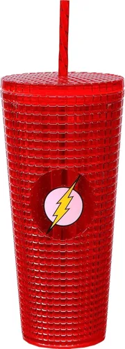 Miniatura 18 de Spoontiques Harry Potter Vaso de diamantes, 20 oz - Vaso texturizado con pajita, aislamiento de doble pared, sin BPA - Gryffindor