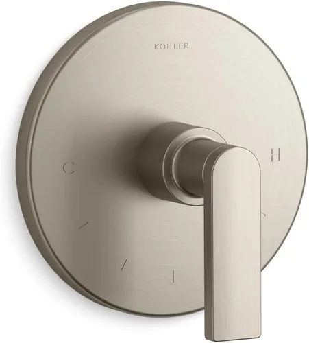 Miniatura 2 de Kohler K-T73133-4-CP T73133-4-CP - Moldura termostática compuesta con palanca de manija, válvula no incluida, cromo pulido, 1 unidad