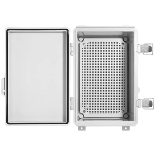 Miniatura 4 de Caja de conexiones eléctricas impermeables IP67 carcasa de plástico ABS con cubierta con bisagras con placa de montaje, soportes de pared