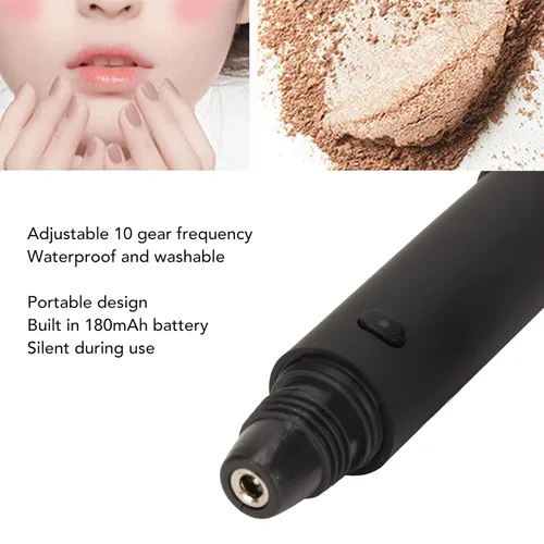 Miniatura 5 de TARSHYRY Cepillo de maquillaje eléctrico, multifuncional de 10 engranajes, cepillo de masaje eléctrico para rubor, cepillo de maquillaje USB