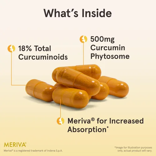 Miniatura 3 de Jarrow Formulas Fitosoma de curcumina 500 mg - 60 cápsulas vegetales - Formulado con Meriva - Soporte antioxidante - Sistema de entrega de absorción