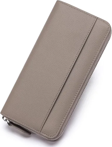 Miniatura 18 de RFID Blocking Womens Zipper Wallet Leather Large Capacity Billfold Clutch Zip Around Wallets for Women