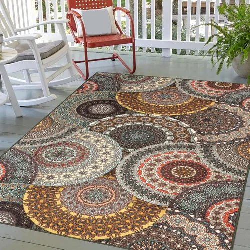 Miniatura 36 de SUPERIOR - Alfombra de interior y exterior, perfecta para patio, dormitorio, cocina, sala de estar, entrada, cuarto de juegos, guardería, cubierta