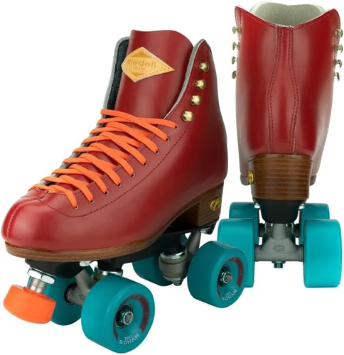 Riedell Patines deportivos para mujeres y hombres, coloridos patines para exteriores con forro que absorbe la humedad, acolchado y un ajuste de