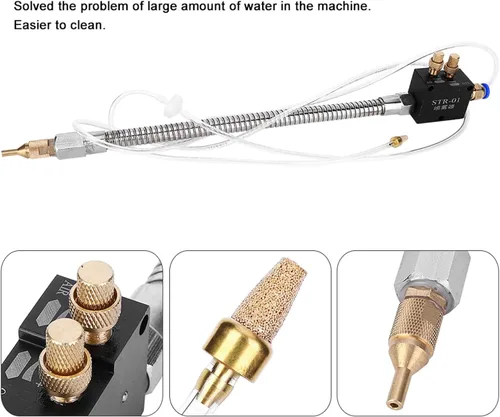 Miniatura 5 de Garosa Sistema de pulverización de lubricación de refrigerante de niebla, para corte de metal, máquina rociadora de enfriamiento para tubería