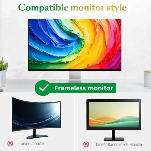 Miniatura 9 de Filtro magnético de pantalla de privacidad para computadora de 22 pulgadas para monitor de pantalla ancha 16:10, 22 pulgadas para colgar extraíble