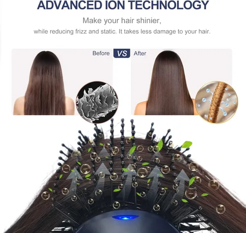 Miniatura 6 de Aima Beauty - Secador de pelo y cepillo voluminizador de un solo paso, herramienta de peinado de cabello, alisador de cerámica, rizador, moldeador