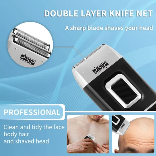 Miniatura 7 de DSP® Afeitadora de cabeza calva para hombres, afeitadora calva para hombres, maquinilla de afeitar impermeable para afeitar, eléctrica, inalámbrica