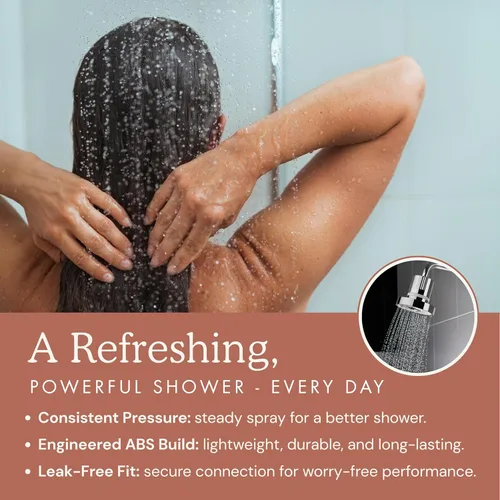 Miniatura 7 de Cabezal de ducha filtrado para agua dura Reduce el cloro y los metales pesados para mejorar la salud de la piel y el cabello Cabezal de ducha