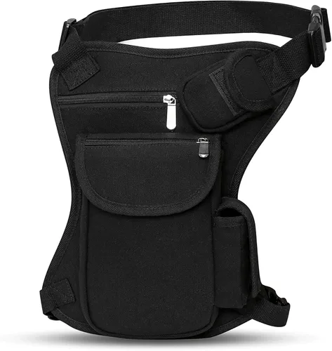 SEALINF Riñonera de lona Riñonera Racing Drop Leg Bag Motocicleta Bolsa al aire libre