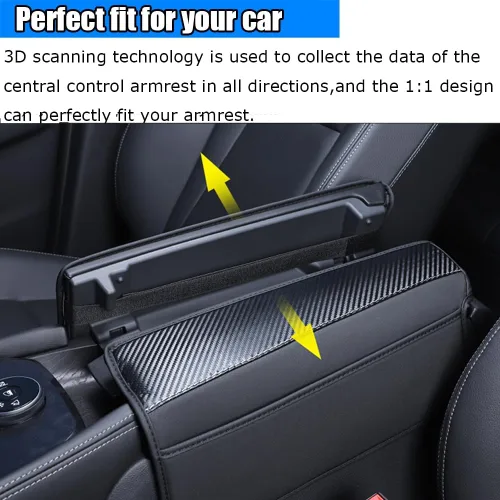 Miniatura 4 de Accesorios interiores personalizados para Nissan Rogue 2021 2022 2023, funda de cuero para consola central, almohadilla para reposabrazos