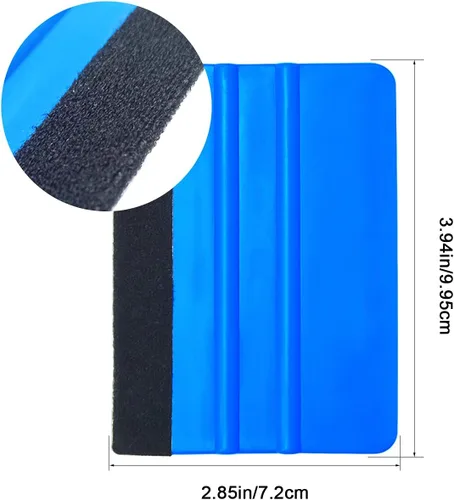 Miniatura 2 de 2 Piezas Herramienta de Alisado de Papel Pintado, Raspador de Vinilo para Vehículos con Felpa para Tinte de Ventana y Película para Papel Pintado