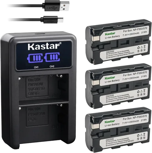 Miniatura 6 de Kastar Cargador de batería USB NP-F570 LED2 compatible con Feelworld F5 Pro, F5 Pro V2, F5 Pro V3, S55, F6 Plus, FT6 FR6, F7 Pro, monitor de campo
