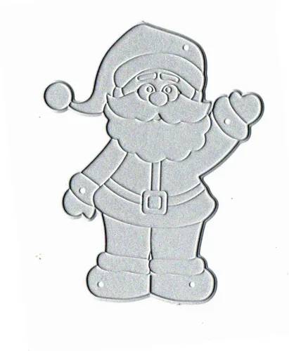 Miniatura 2 de Troqueles de metal de Papá Noel de Navidad, troqueles de corte Snata de árbol de nieve de Feliz Navidad, plantillas de troqueles para bricolaje