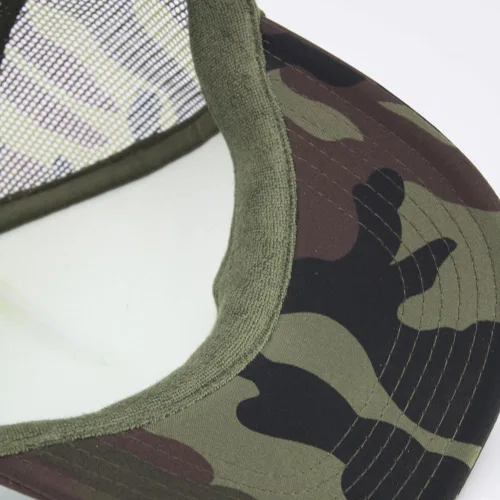 Miniatura 3 de The Vintage Year High Crown Foam Mesh Camouflage Oak Leaves Captain Trucker Hat Baseball Cap