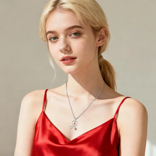 Miniatura 149 de Collar de alas de ángel de plata de ley 925, ángel de la guarda, enfermera RN caduceo, dije de ángel de cristal, joyería de regalo para mujer