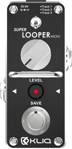 Miniatura 10 de KLIQ TinyTune Pro Pedal afinador de escenario para guitarra y bajo, mini pedal cromático con True Bypass, interruptor silencioso, afinación plana