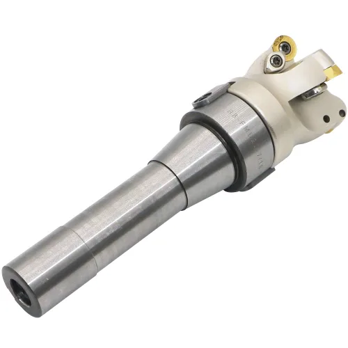Miniatura 5 de Porta-fresa de molino de cara EMRW 6R 50-22+R8-FMB22-7/16+RPMT1204 Hoja de aleación dura+Llave de 8 mm+Llave T15, utilizado para el mecanizado