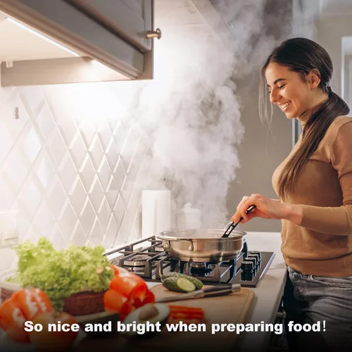 Miniatura 2 de Luces bajo encimera para cocina, 3 paquetes x 12 pulgadas de iluminación LED regulable bajo gabinete, blanco frío 6000K, luces bajo gabinete