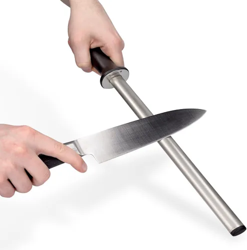 Miniatura 5 de Navaris Afilador de cuchillos ovalado de 12 pulgadas (12.2 in) para afilar cuchillos de cocina, ligero y duradero para uso doméstico o profesional