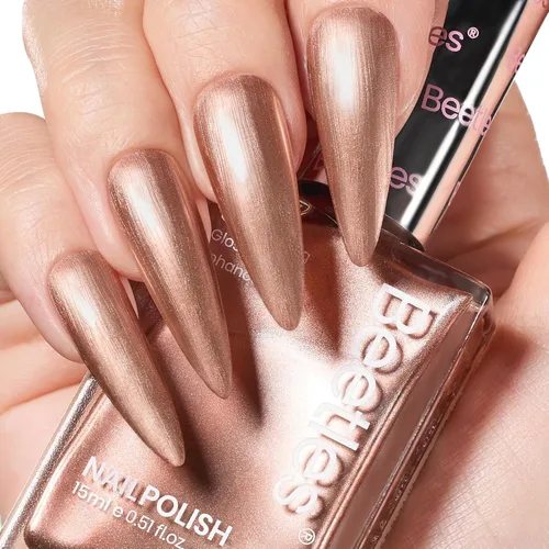 Miniatura 9 de Beetles Pearl - Esmalte de uñas natural iluminador, corrector de uñas de secado rápido, fortalecedor de uñas y tratamiento de crecimiento para uñas
