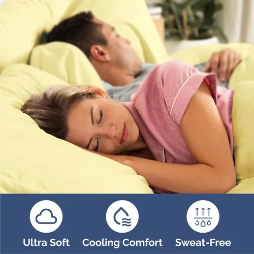 Miniatura 4 de Juego de sábanas Cal King de 6 piezas – Sábanas tamaño California King – Ropa de cama suave de lujo de hotel – refrescante, cómoda y transpirable