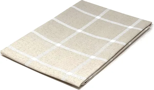 Miniatura 2 de allgala TC59305 Mantel protector de vinilo PVC con diseño de cuadros impermeable (beige, 54 x 108 pulgadas, rectangular)