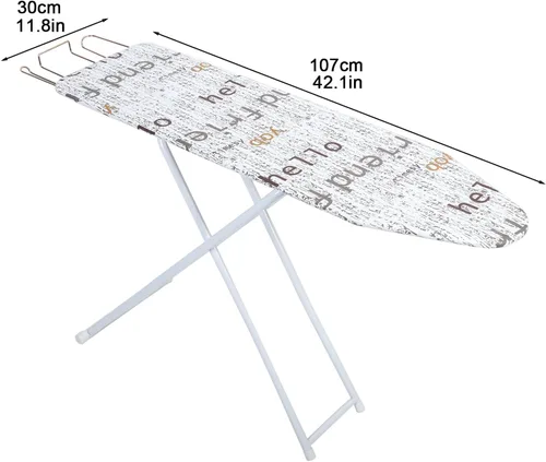 Miniatura 8 de Tabla de planchar de tamaño completo de 42 pulgadas, tabla de planchar plegable, tablas de planchar multifuncionales para el hogar, tablas de Neón