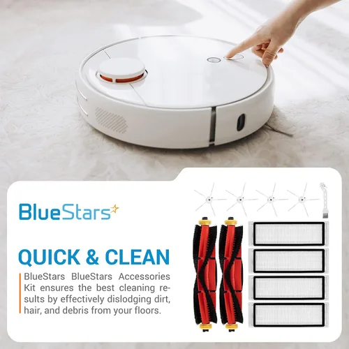 Miniatura 2 de BlueStars Piezas de repuesto compatibles con Roborock S6 Pure S6 E4 S4 S4 Max S5 S5 Max E2 E3 E5 E20 E25 E35 S50 S65 Xiaomi Mijia Robot Aspirador