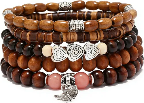 Miniatura 62 de Pulsera Gótica Ajustable de Cuero Trenzado Punk Multicapa de Estilo Grunge, Conjunto de Pulseras Emo con Brazalete de Metal, Envoltura