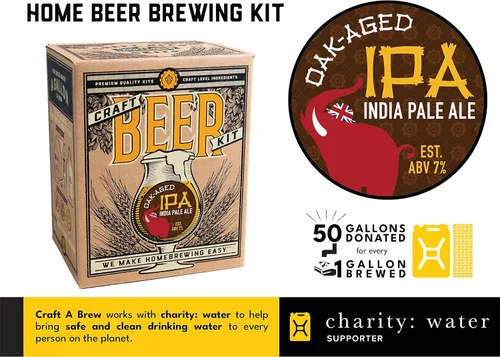 Miniatura 4 de Craft A Brew - IPA envejecida en roble - Kit de elaboración de cerveza - Fabrica tu propia cerveza artesanal - Equipo completo y suministros - Kit