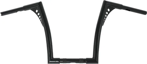 Miniatura 25 de XFMT - Manubrio de motocicleta color negro de 10" de elevación Batwing APE con colgadores de 1-1/4" para Harley Sportster XL Softail Dyna Road King