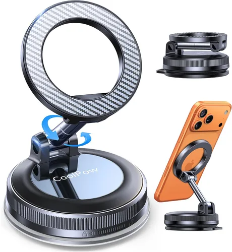 Miniatura 15 de Coolpow【Más Nuevo Soporte Magnético de Teléfono al Vacío para Automóvil Soporte de Montaje【Succión de Vacío Móvil】carmount 2.0 Magsafe Soporte
