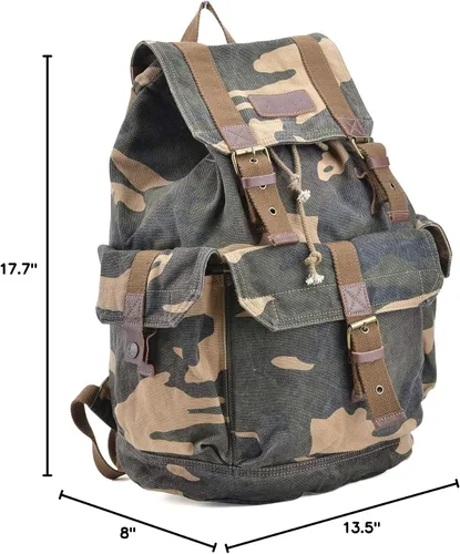 Miniatura 9 de Gootium 21101 - Mochila de lona gruesa de alta densidad