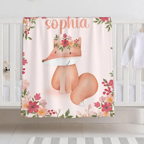 Miniatura 12 de Manta de bebé personalizada para niñas y niños, manta de bebé personalizada con nombre para niños pequeños, niños, ducha, recién nacidos, guardería