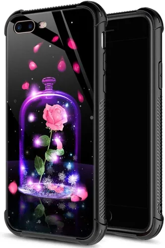 Miniatura 38 de ZHEGAILIAN Funda para iPhone 7/8 Plus, protección de grado militar, esquinas a prueba de golpes, funda antiarañazos para iPhone 7/8 Plus, girasol