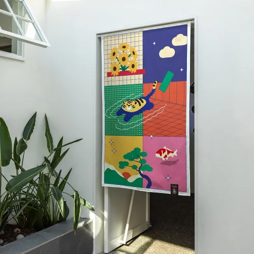 Miniatura 22 de Cortinas-Puertas-Estampado de Gato Ático (33 pulgadas de ancho x 55 pulgadas de largo)