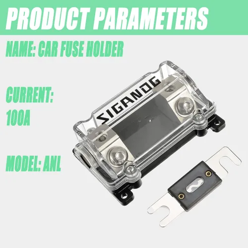 Miniatura 2 de Soporte de fusible ANL en línea calibre 0/2/4 AWG con fusible de 100 amperios