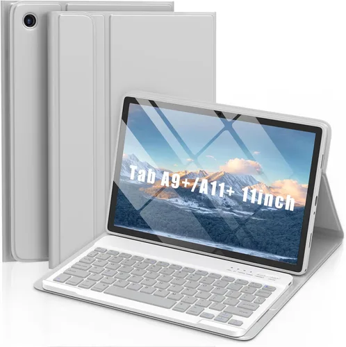 Miniatura 14 de MMK Funda para Galaxy Tab A11 con teclado (11 pulgadas 2025, SM-X230, SM-X236B), compatible con Galaxy Tab A9 Plus funda con teclado