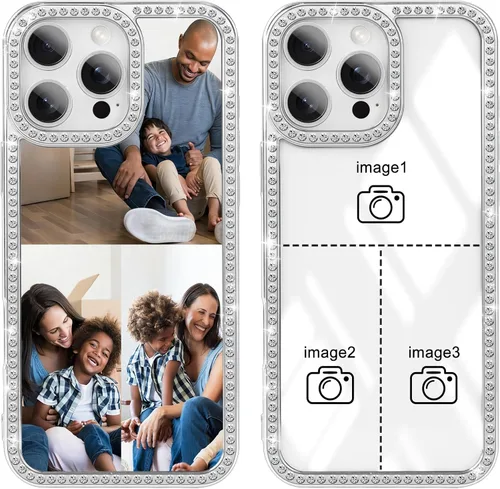 Miniatura 11 de Funda de teléfono con imágenes personalizadas para iPhone 17/16/15/14/13/12/11 Pro Max Plus Air, funda protectora suave de TPU transparente, diseño