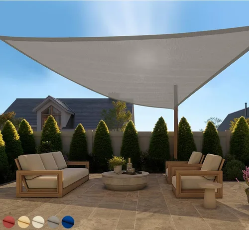 Miniatura 18 de GORILLA GRIP Toldo rectangular resistente con protección UV, resistente a la decoloración, desgarros y al óxido, bordes curvos que bloquean la luz