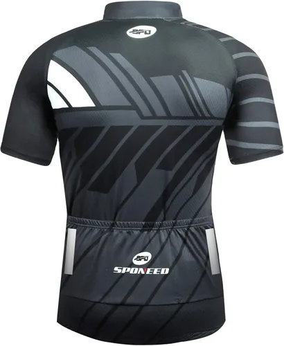 Miniatura 3 de sponeed - Jerséis de ciclismo para hombre, tops, camisas de ciclismo, manga corta, atuendo de ciclismo, chaqueta de ciclismo de cierre completo