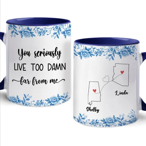 Miniatura 18 de Taza de café con texto en inglés "Besties There Are Friends That Become Family", tazas personalizadas para mejores amigas para mujeres, elige
