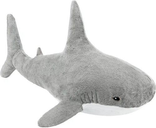 Animal de Peluche Tiburón 11" Lindo Juguete de Tiburón Almohadas de Peluche Tiburones de Algodón Suave Peluches Muñeco de Animal Marino del Océano