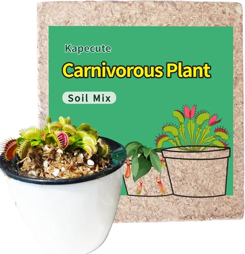 Miniatura 7 de Mezcla de Suelo para Plantas Carnívoras 8 Cuartos, Incluye Perlita y Restos de Musgo Sphagnum, Excelente Suelo para Macetas para Atrapamoscas Venus