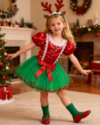 Miniatura 54 de Century Star Tutú de 4 capas para niñas pequeñas, faldas de ballet de tul para baile de princesa, esponjoso, para fiestas de cumpleaños de 2 a 8 años