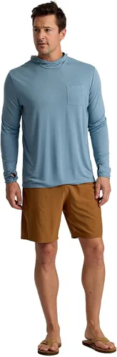 Miniatura 9 de Free Fly Pantalones cortos Breeze para hombre, entrepierna de 8 pulgadas, de secado rápido, ligeros, con protección solar UPF 50+