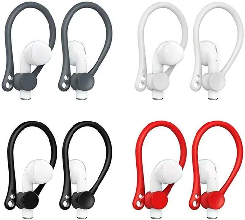 Miniatura 3 de Ganchos para auriculares para AirPods, ganchos seguros antipérdida para auriculares Apple AirPods 1 y 2 (negro)